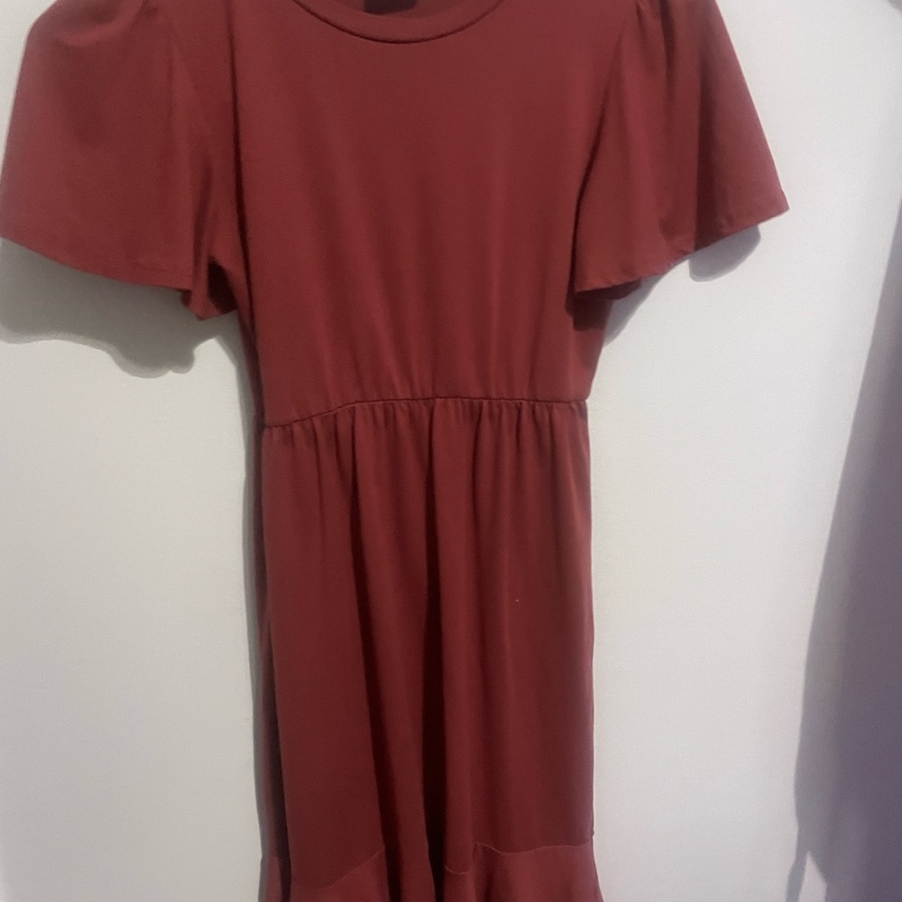 Charming Kids Dress in Rich Red